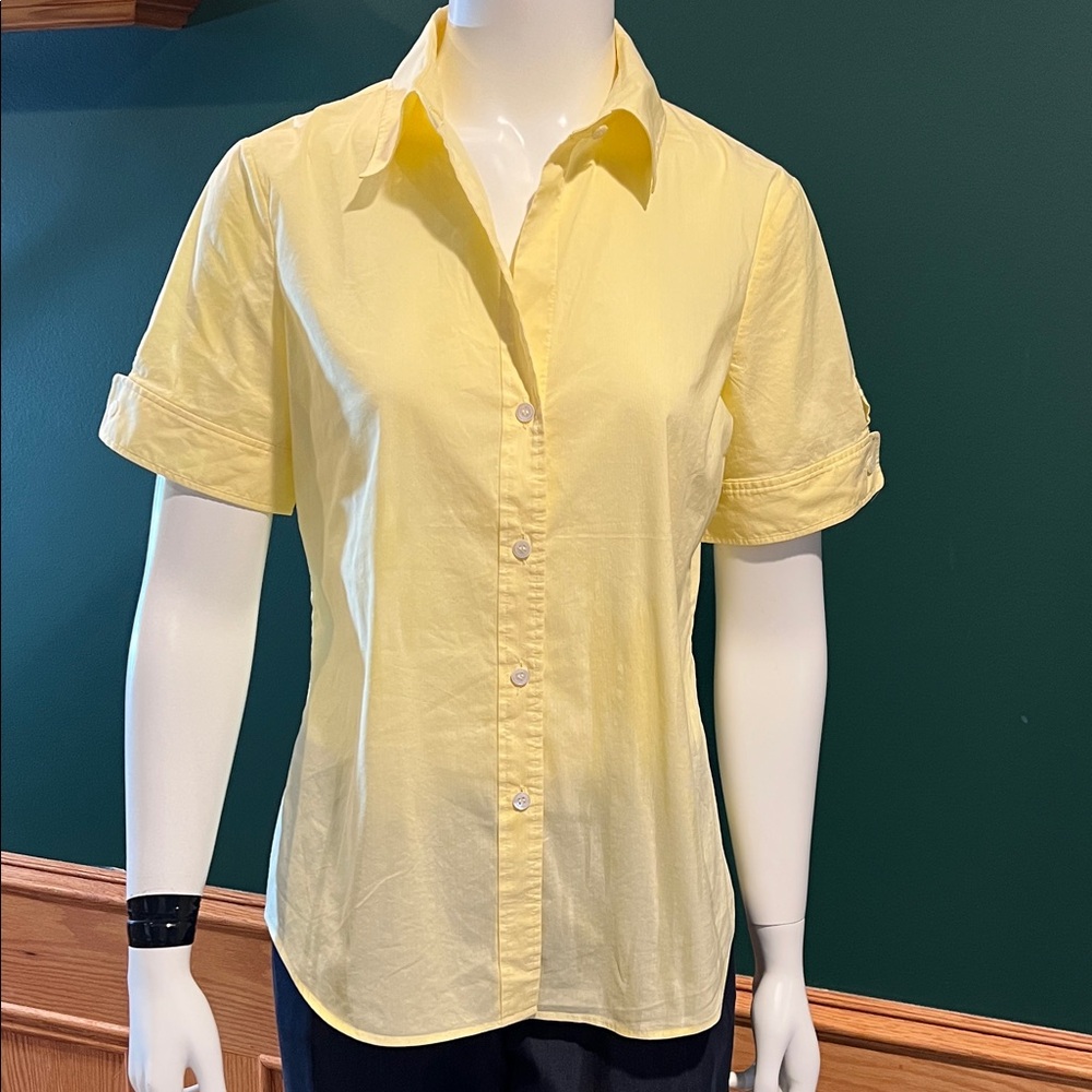 Theory Aniston BridgeHampton Short Sleeve Cotton Top
